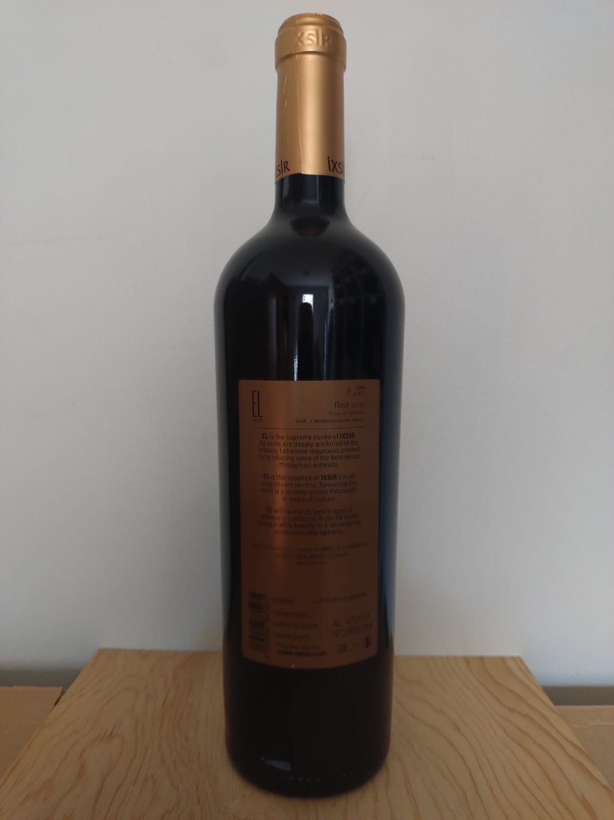 El Ixsir 2015 – Líbano (750ml)