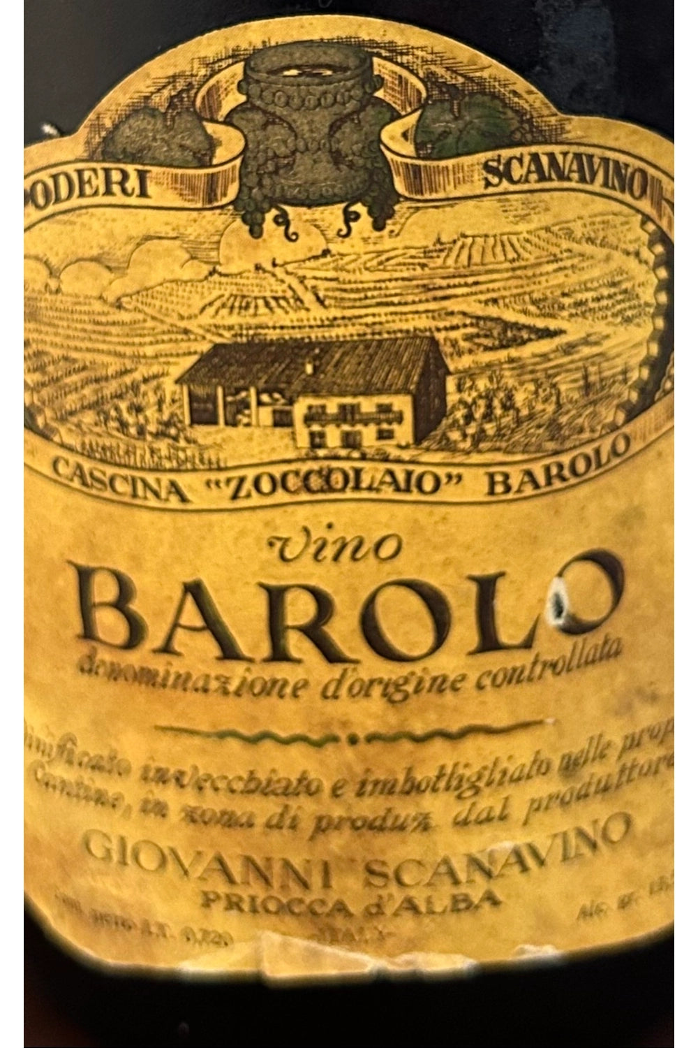 BAROLO RISERVA GIOVANNI SCANAVINO 1974