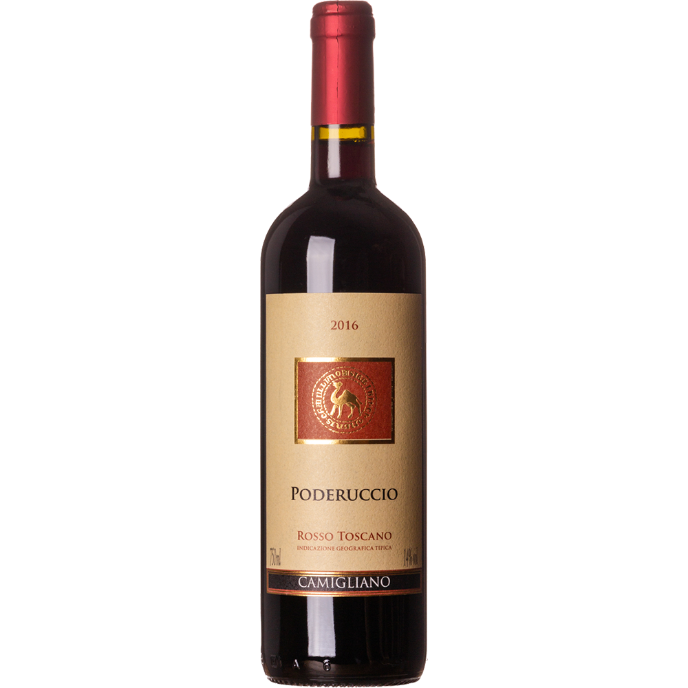 Vinho Tinto Italiano Camigliano Poderuccio Toscano 2018 750ml