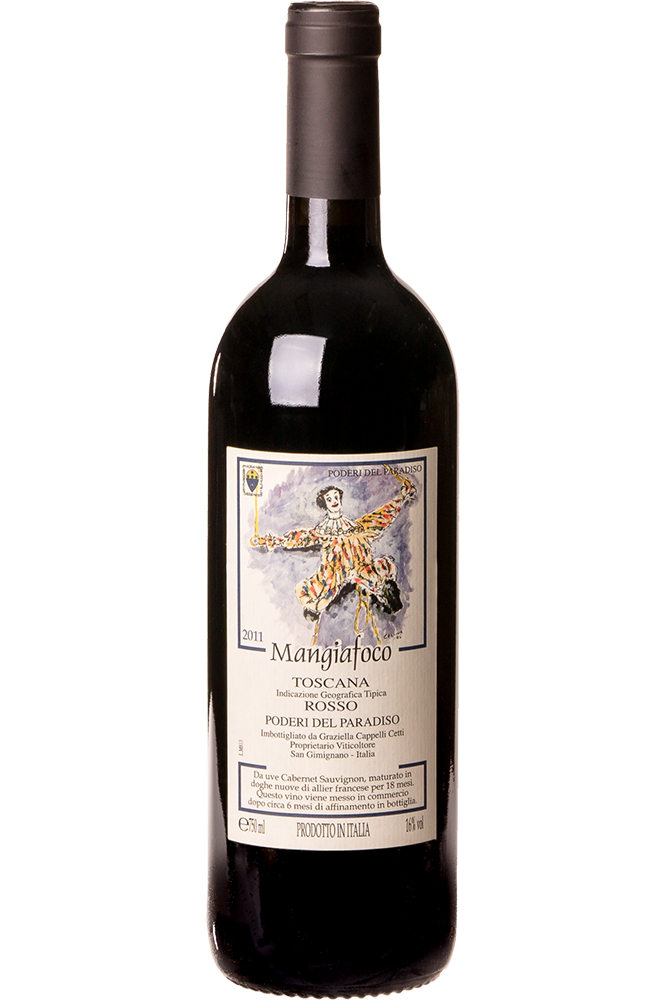 Vinho Tinto Italiano Poderi del Paradiso Mangiafoco Rosso Toscana IGT 2021 750ml
