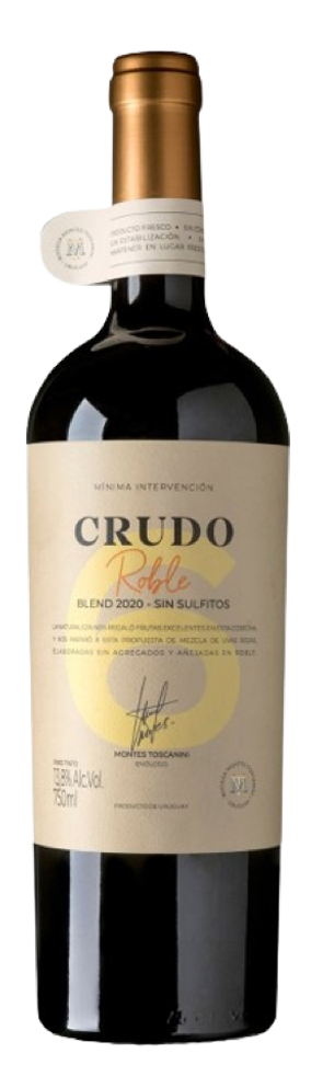 Vinho Tinto Uruguaio Montes Toscanini Crudo Roble Blend n°6 2022 750ml