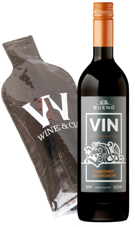 Vinho VIN Cabernet Sauvignon Seco 750ml Bueno Wines + Wine Skin