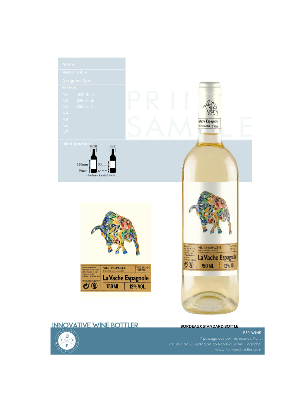La Vache Espagnole Vinho Branco - Caixa com 6