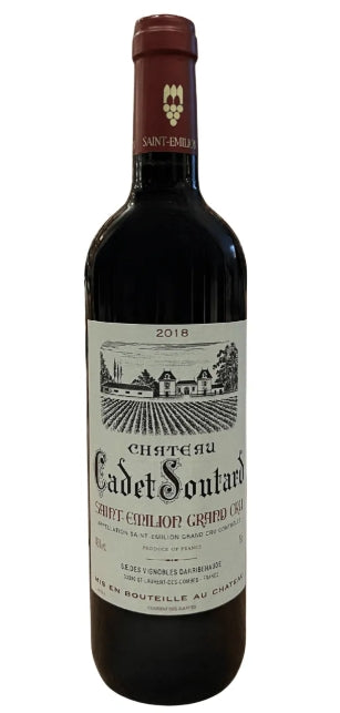 Vinho Tinto Frances Château Cadet Soutard 2018 Saint-Émilion Grand Cru
