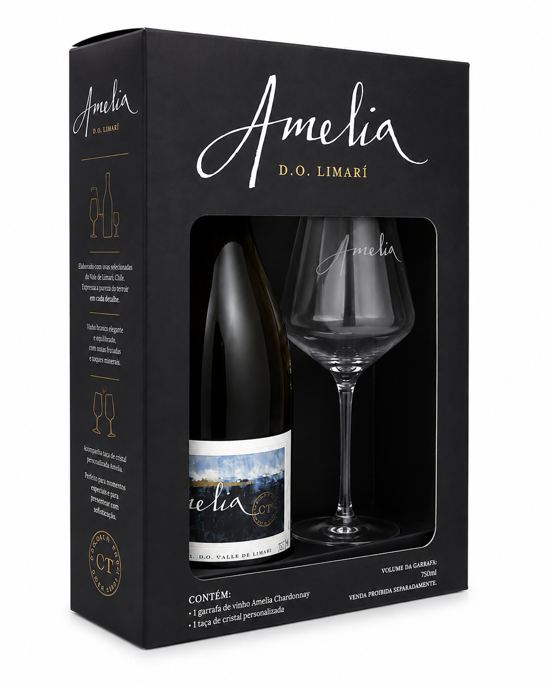 Kit Amelia Chardonnay & Taça Exclusiva