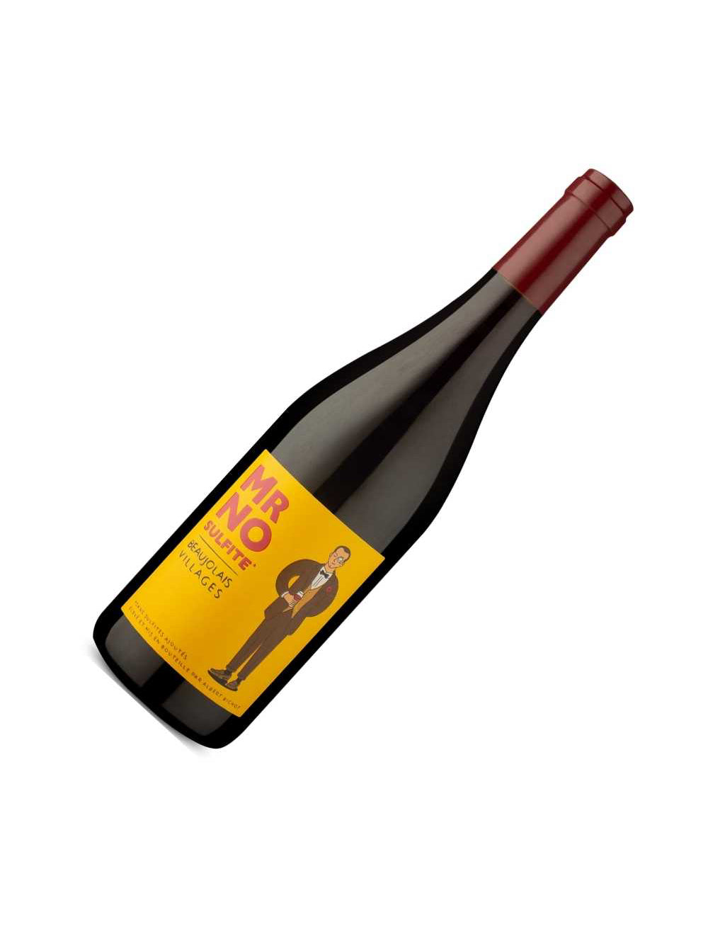 Kit 2 Garrafas Vinho Tinto Albert Bichot Mr No Sulfite Beaujolais Villages 750ml