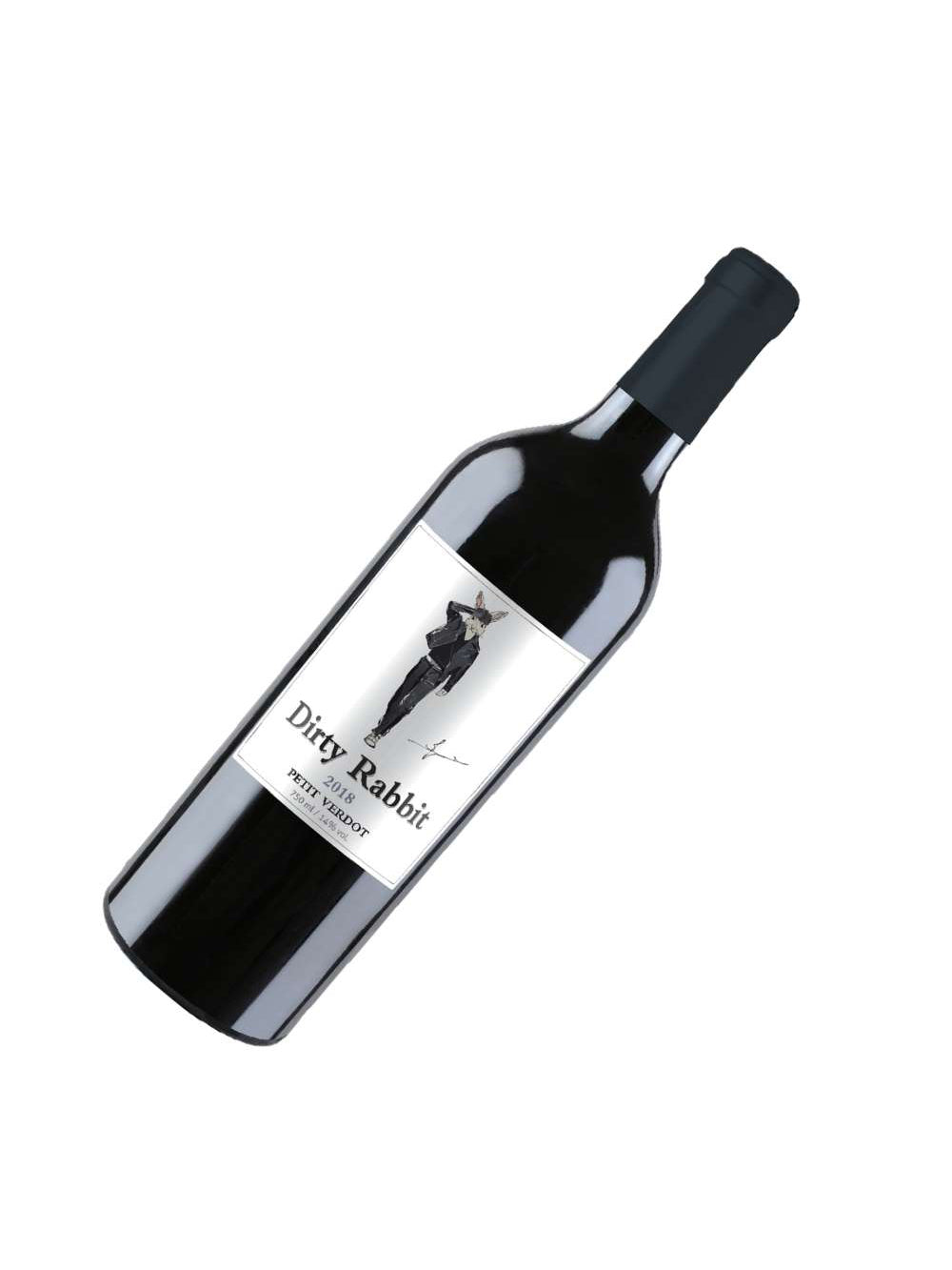 Kit 2 Garrafas Vinho Tinto Dirty Rabbit Petit Verdot 750ml