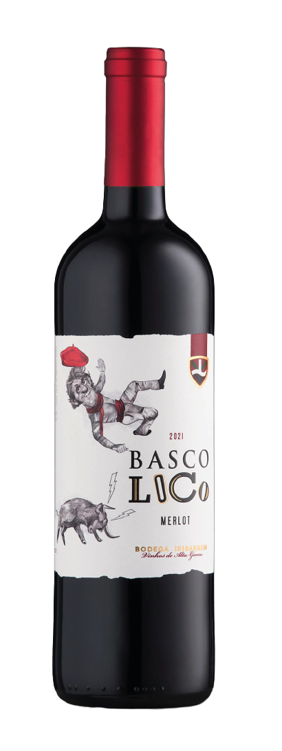 Vinho Tinto Basco Loco Merlot 2022 750ml.