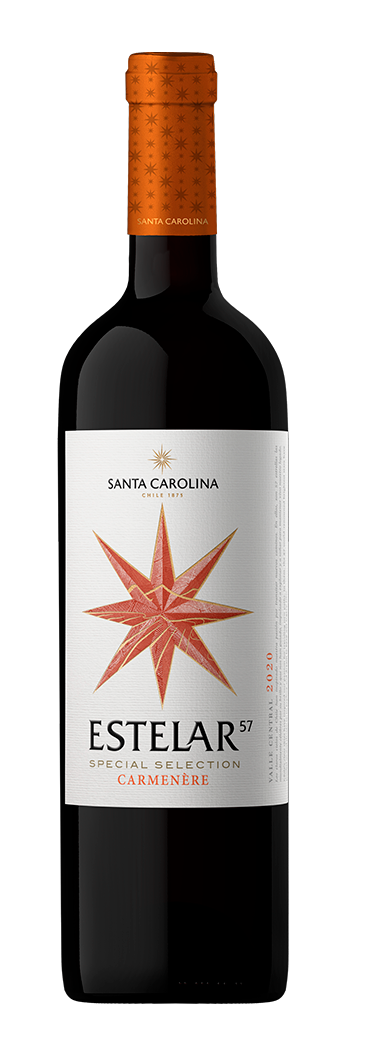 Vinho Tinto Chileno Santa Carolina Estelar 57 Carmenére 750ml.