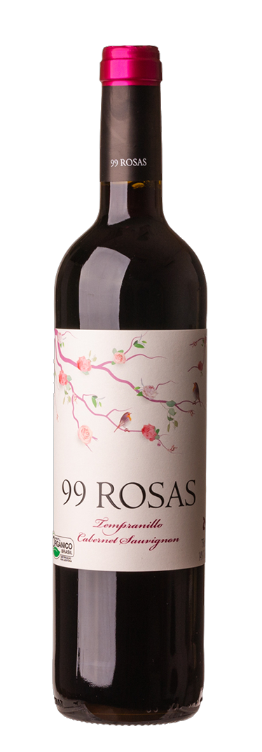 Vinho Tinto Espanhol Domínio de Punctum 99 Rosas Tempranillo Cabernet 750ml