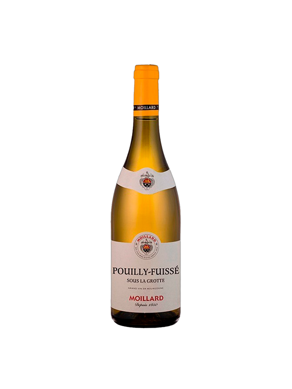 Vinho Branco Francês Moillard Pouilly-Fuissé AOC Sous La Grotte 2022 750ml.