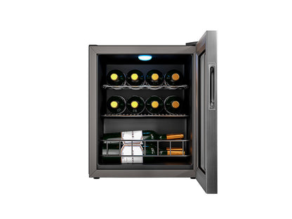 Adega Suggar Lyon Digital 13 Garrafas Preto Inox 220V AD1522IX