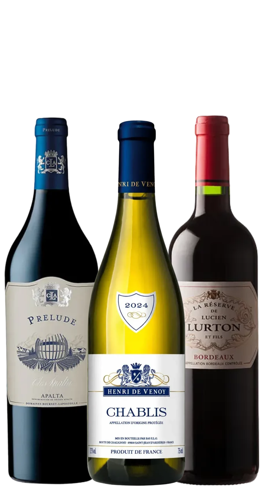 Wine Box Wine Trader | França & Chile – 3 Garrafas