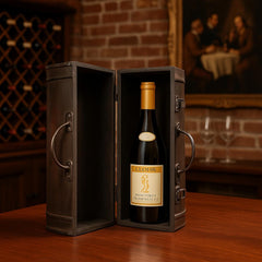 PORTA VINHOS DE MADEIRA PARA 02 GARRAFAS