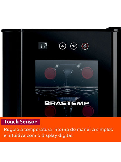 Adega Brastemp BZC12BEANA 12 Garrafas Preta