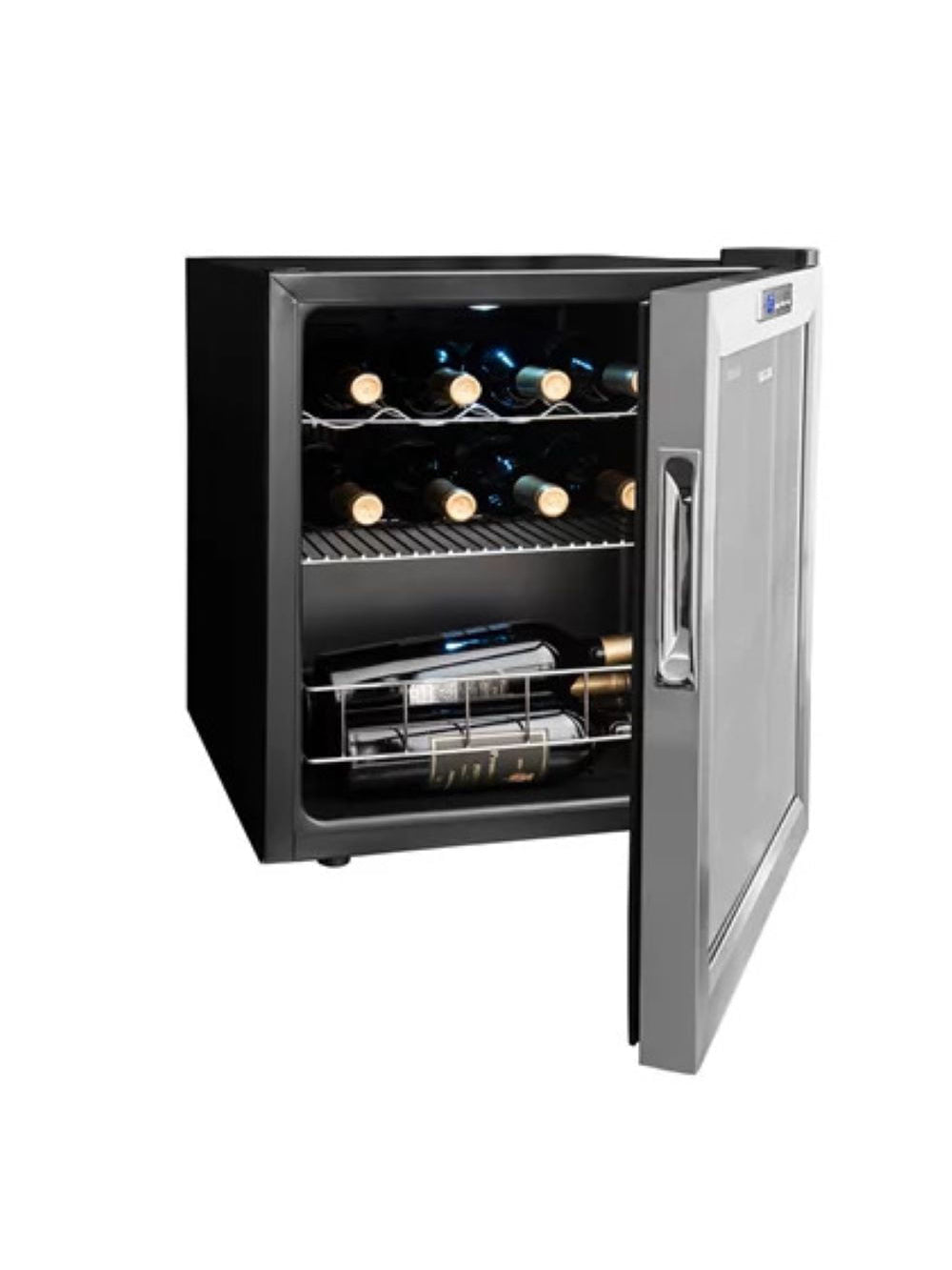 Adega Suggar Lyon 13 Garrafas Preta Inox 110V AD1511IX