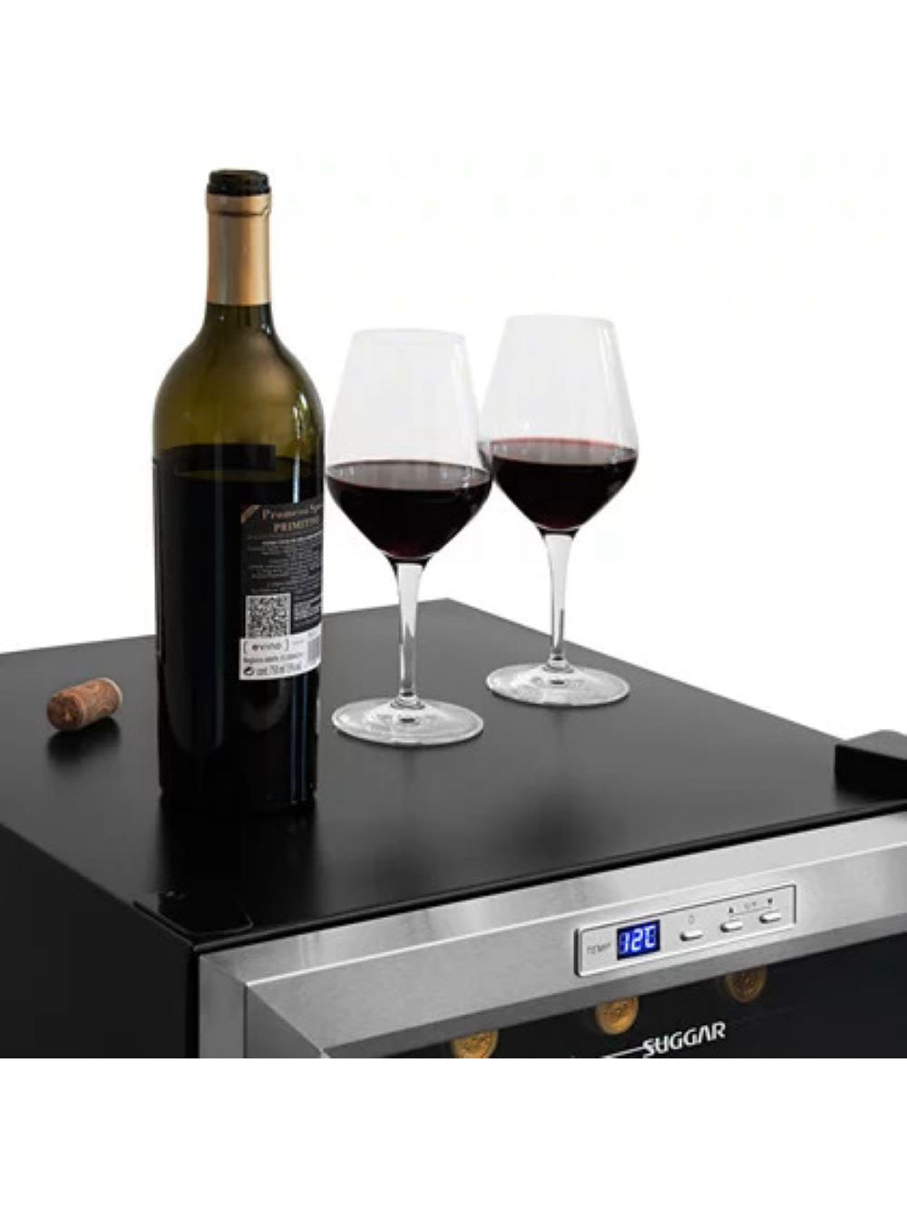 Adega Suggar Lyon 13 Garrafas Preta Inox 110V AD1511IX