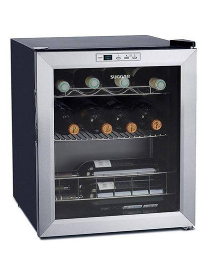 Adega Suggar Lyon Digital 13 Garrafas Preto Inox 220V AD1522IX