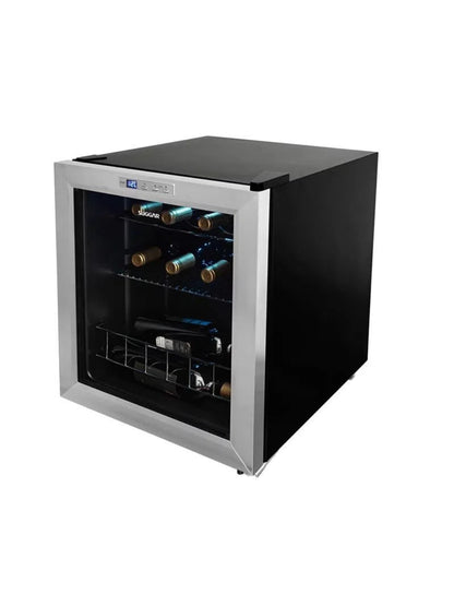Adega Suggar Lyon Digital 13 Garrafas Preto Inox 220V AD1522IX