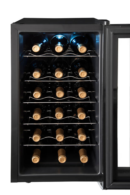 Adega Suggar Cannes 18 Garrafas Preta 110V AD1811PT