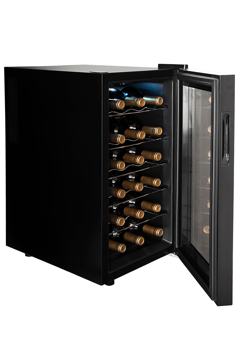 Adega Suggar Cannes 18 Garrafas Preta 110V AD1811PT