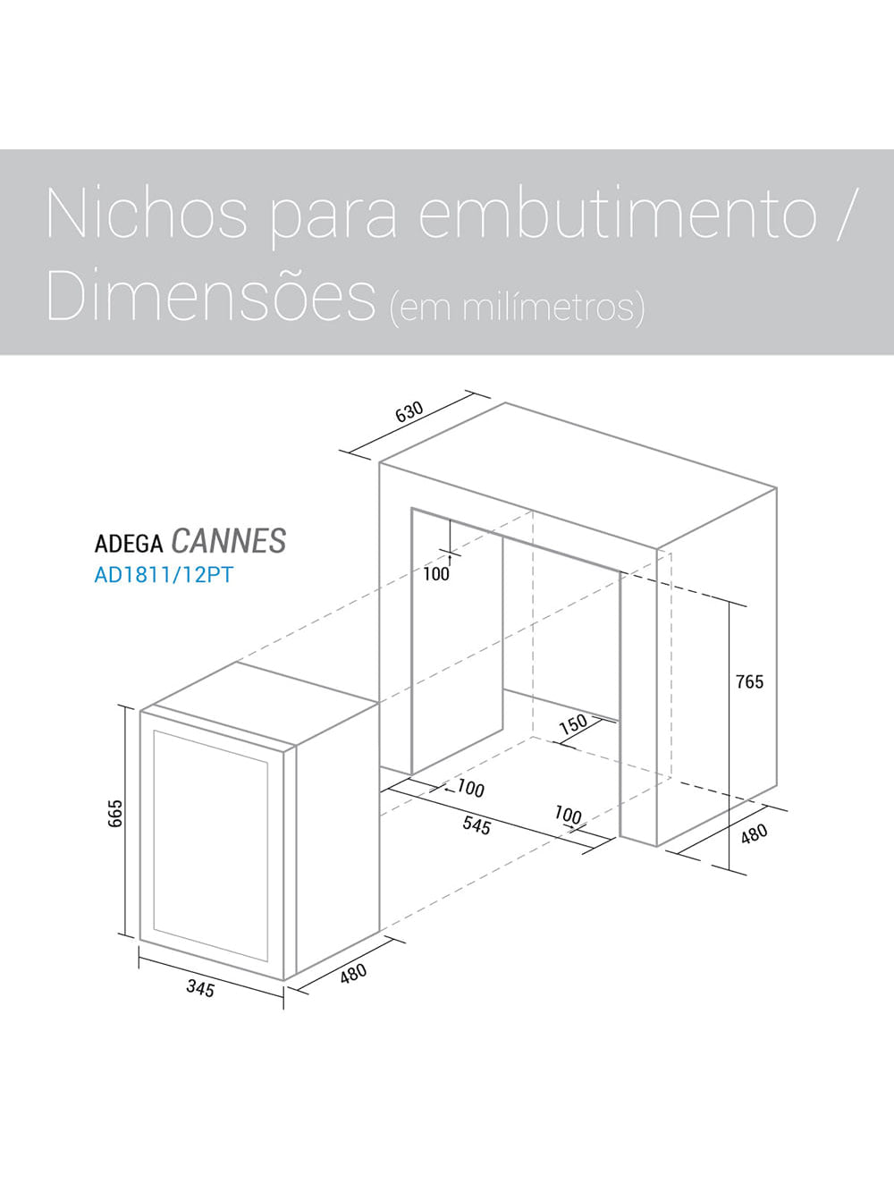 Adega Suggar Cannes 18 Garrafas Preta 110V AD1811PT