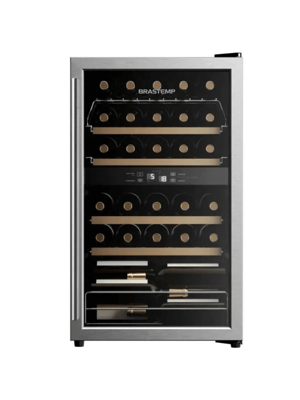 Adega Brastemp 33 Garrafas Dual Zone Inox 220V BZB33BEBNA