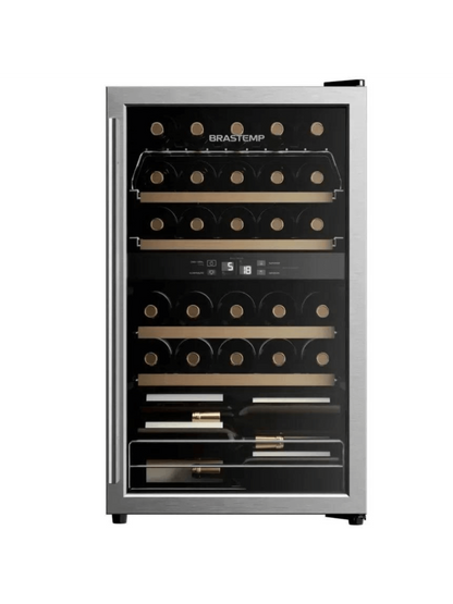 Adega Brastemp 33 Garrafas Dual Zone Inox 220V BZB33BEBNA