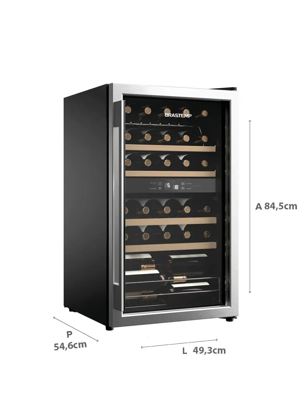 Adega Brastemp 33 Garrafas Dual Zone Inox 220V BZB33BEBNA