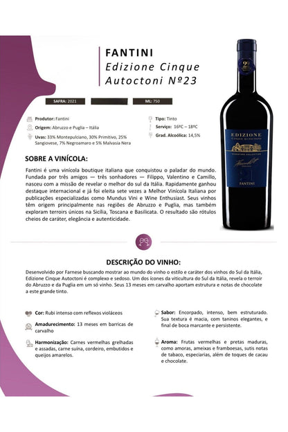 EDIZIONE CINQUE AUTOCTONI