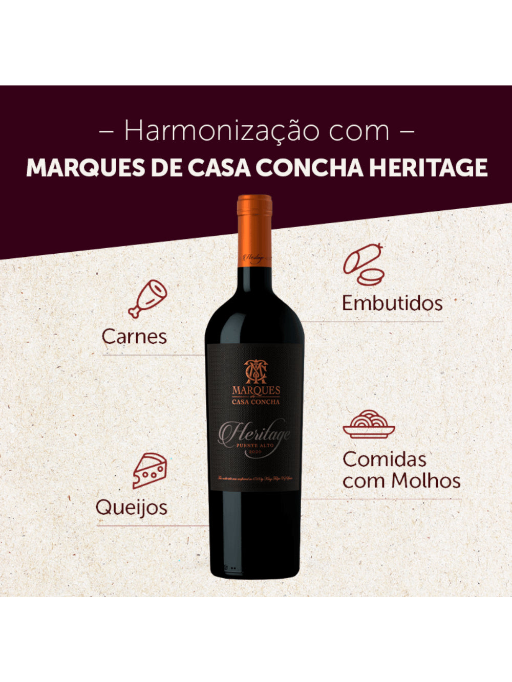 Marques De Casa Concha Heritage Cabernet Sauvignon 750Ml