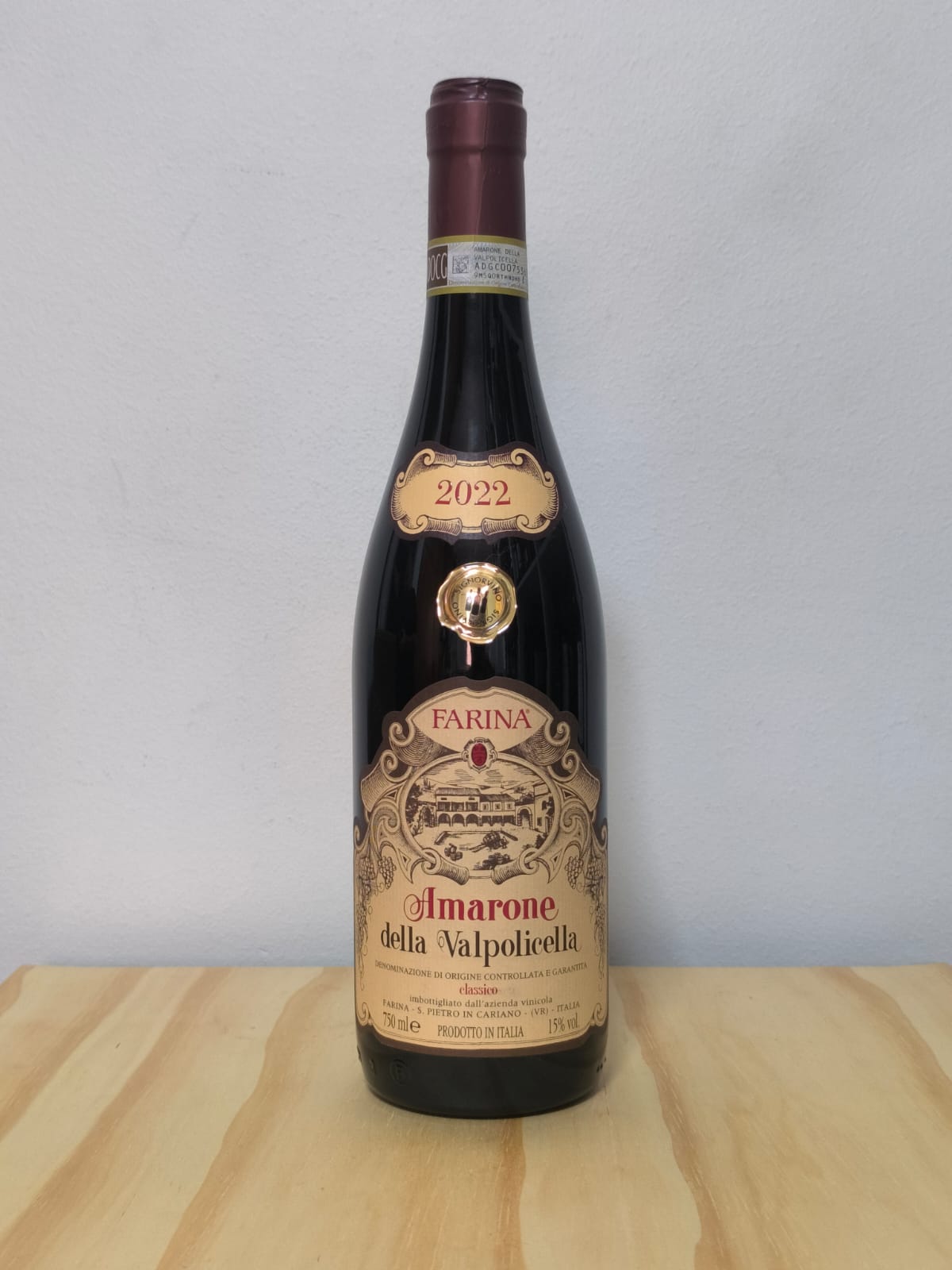Amarone della Valpolicella Farina 2022 – Veneto, Itália (750 ml)