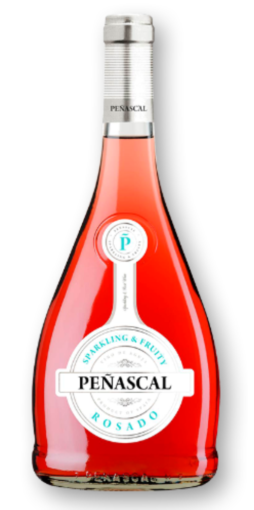 Vinho Espanhol Peñascal Rosé Meio Seco Gaseificado