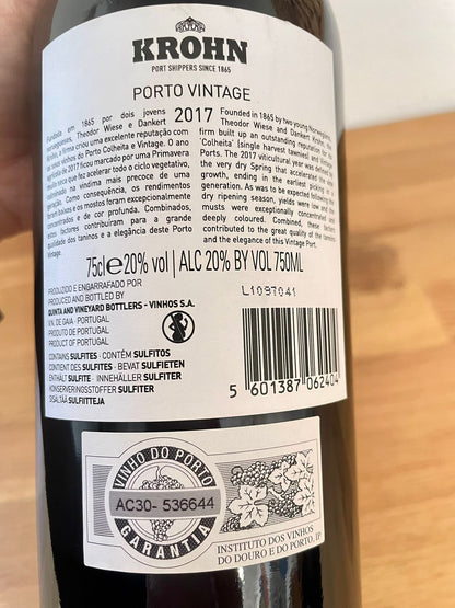 Wiese & Krohn Vintage Port 2017