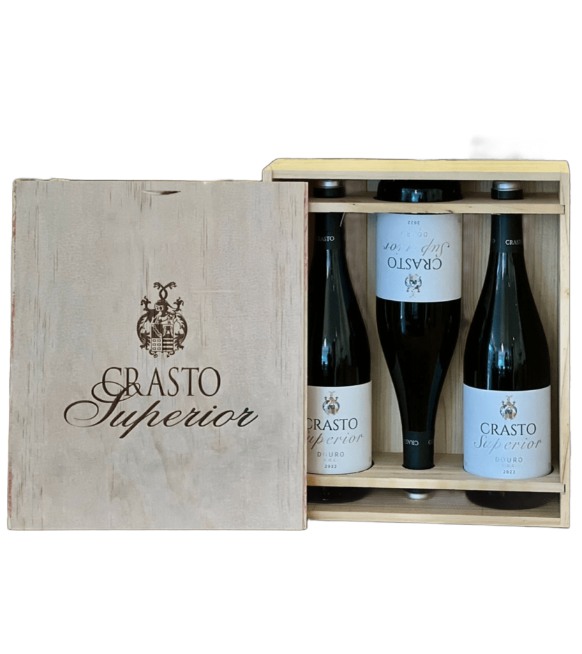Kit Crasto Superior 2022 – 3 garrafas + caixa de madeira