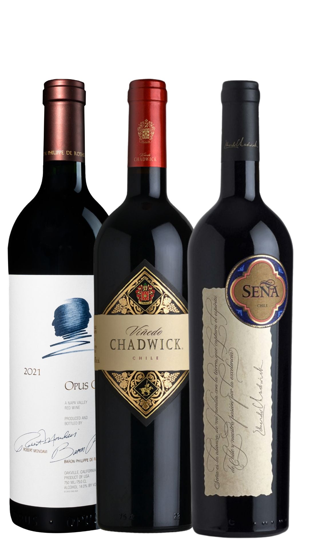 Kit Novo Mundo Ícones (Opus One 2021 , Chadwick  2022 , Seña 2009)