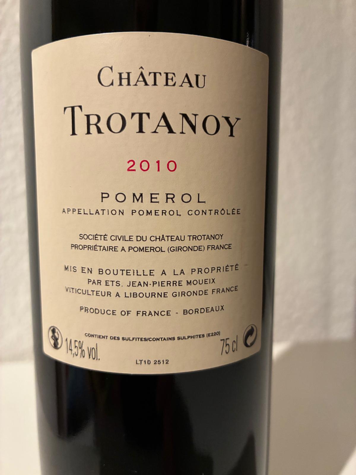 Chateau Trotanoy 2010