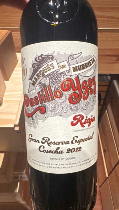 Castillo Ygay 2012