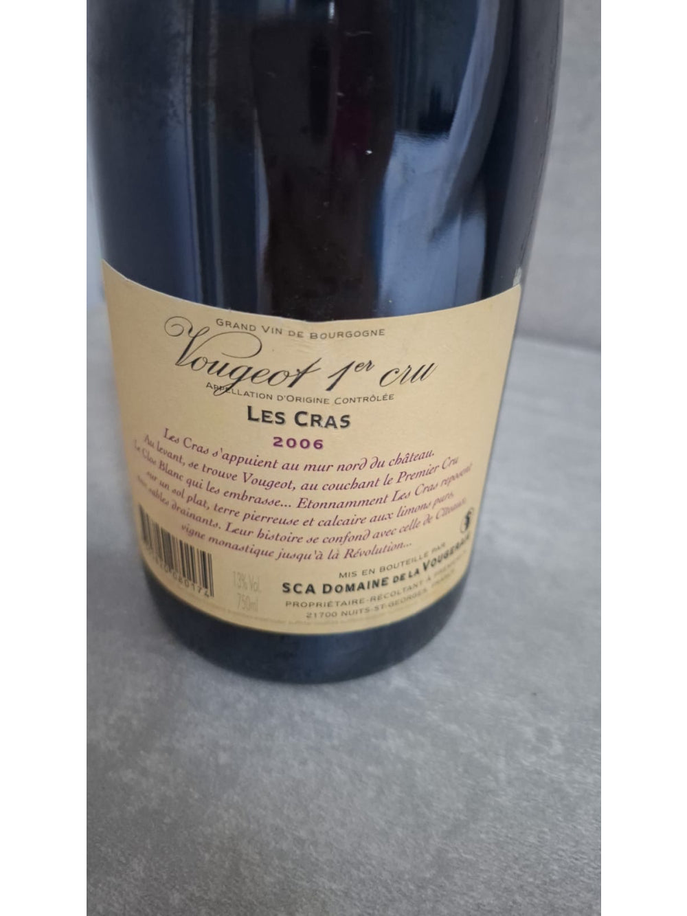 Domaine de la Vougeraie Les Cras 2006