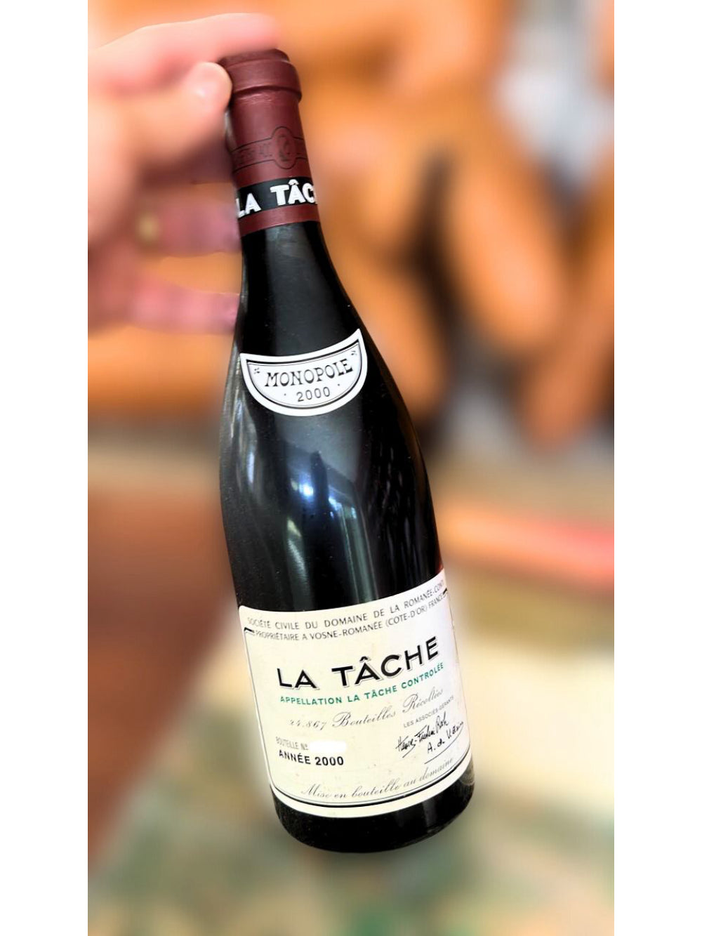 Domaine de La Romanée-Conti DRC La Tache Grand Cru Monopole 2000