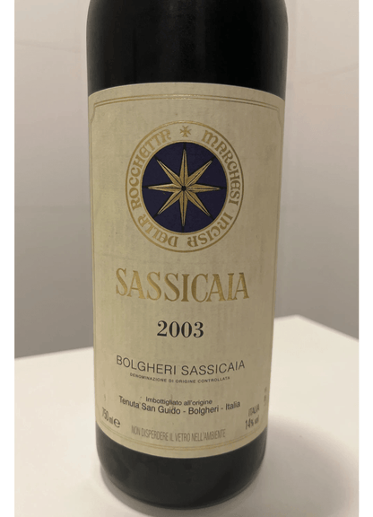 Sassicaia Bolgheri 2003