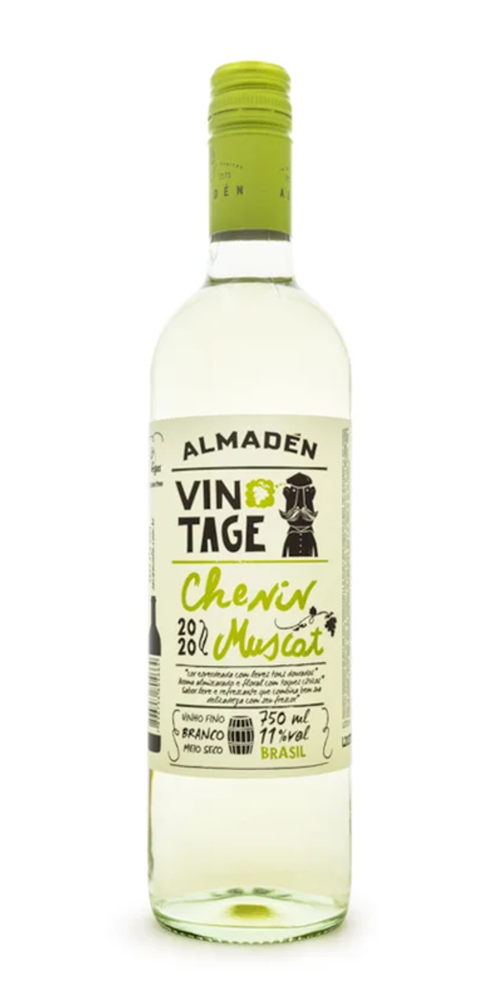 VINHO ALMADEN VINTAGE MEIO SECO CHENIN BLANC MOSCATO 750ML