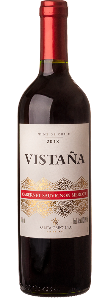 Vinho Tinto Chileno Santa Carolina Vistaña Cabernet Sauvignon Merlot 750ml