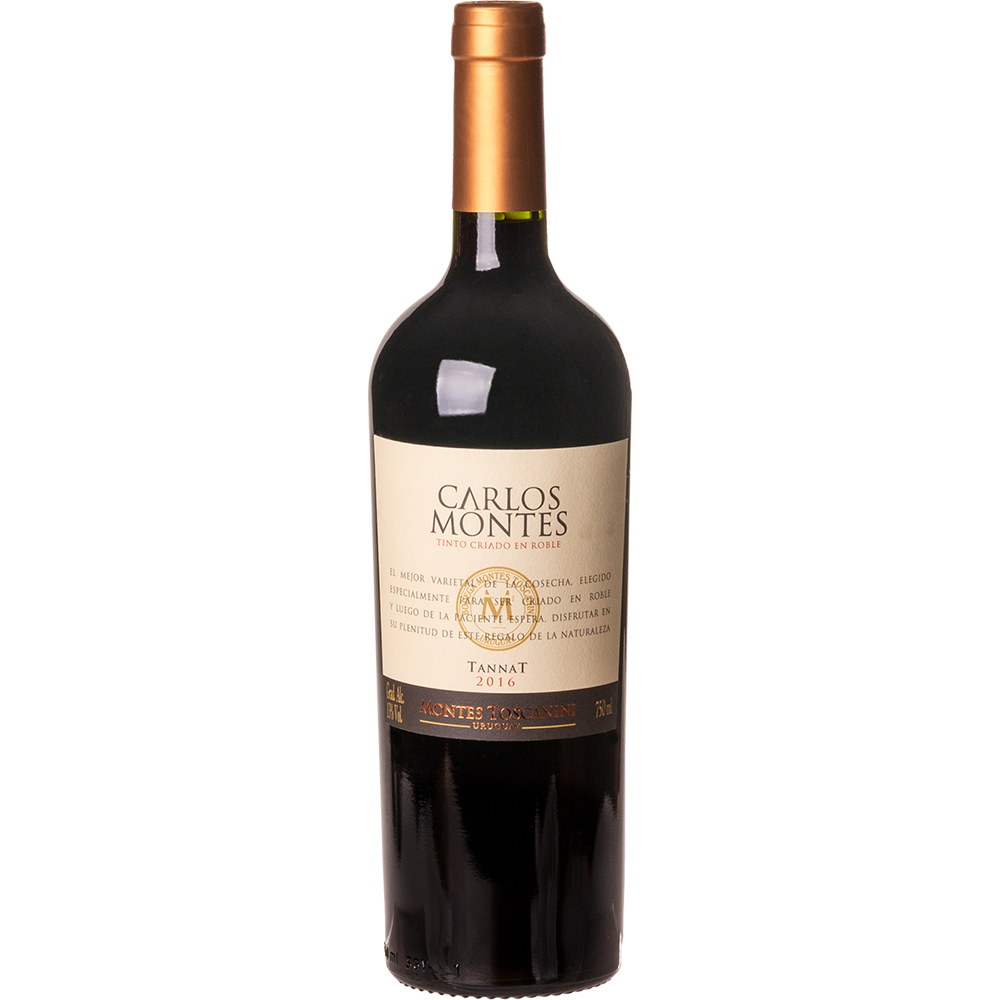 Vinho Tinto Uruguaio Montes Toscanini Carlos Montes Tannat Crianza 750ml