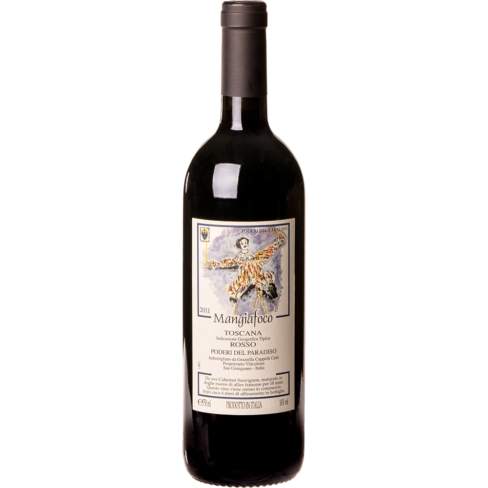 Vinho Tinto Italiano Poderi del Paradiso Mangiafoco Rosso Toscana IGT 2021 750ml