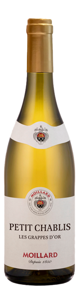 Vinho Branco Francês Moillard Petit Chablis Les Grappes Dor 750ml
