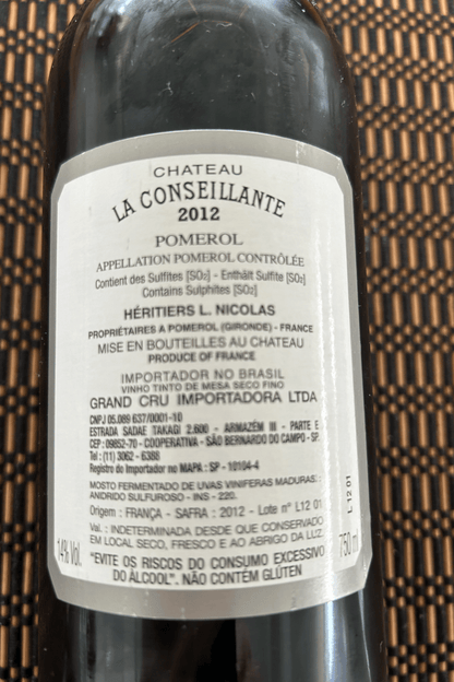 Chateau La Conseillante 2012