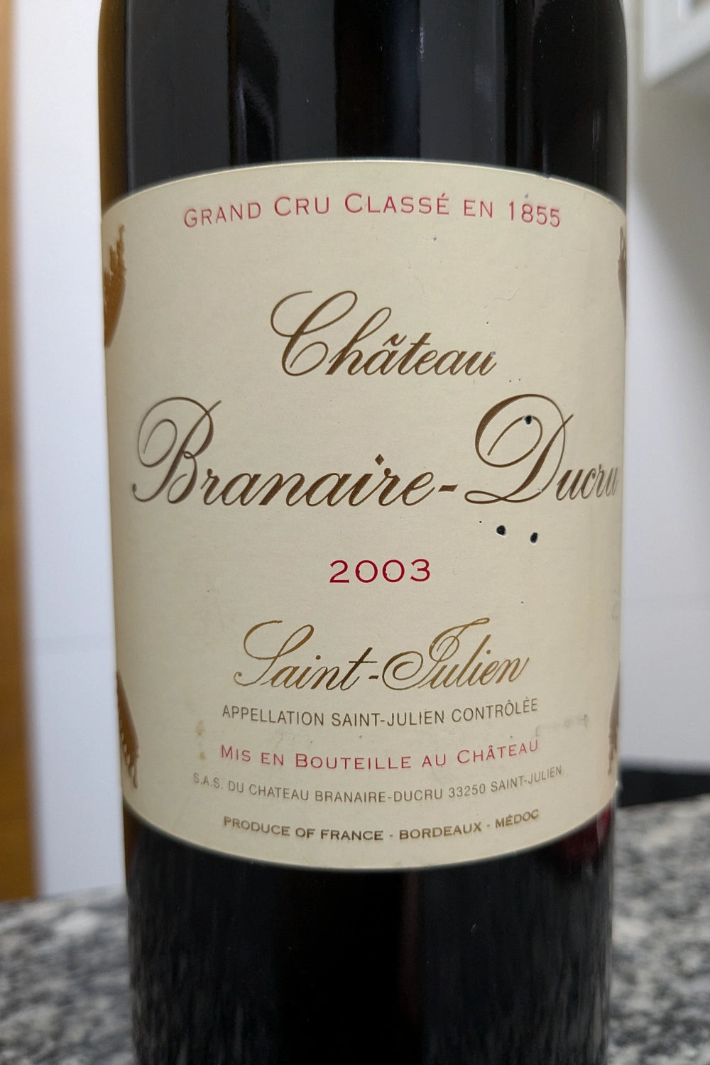 Chateau Branaire Ducru 2003