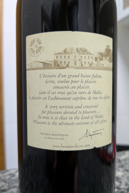 Chateau Branaire Ducru 2003