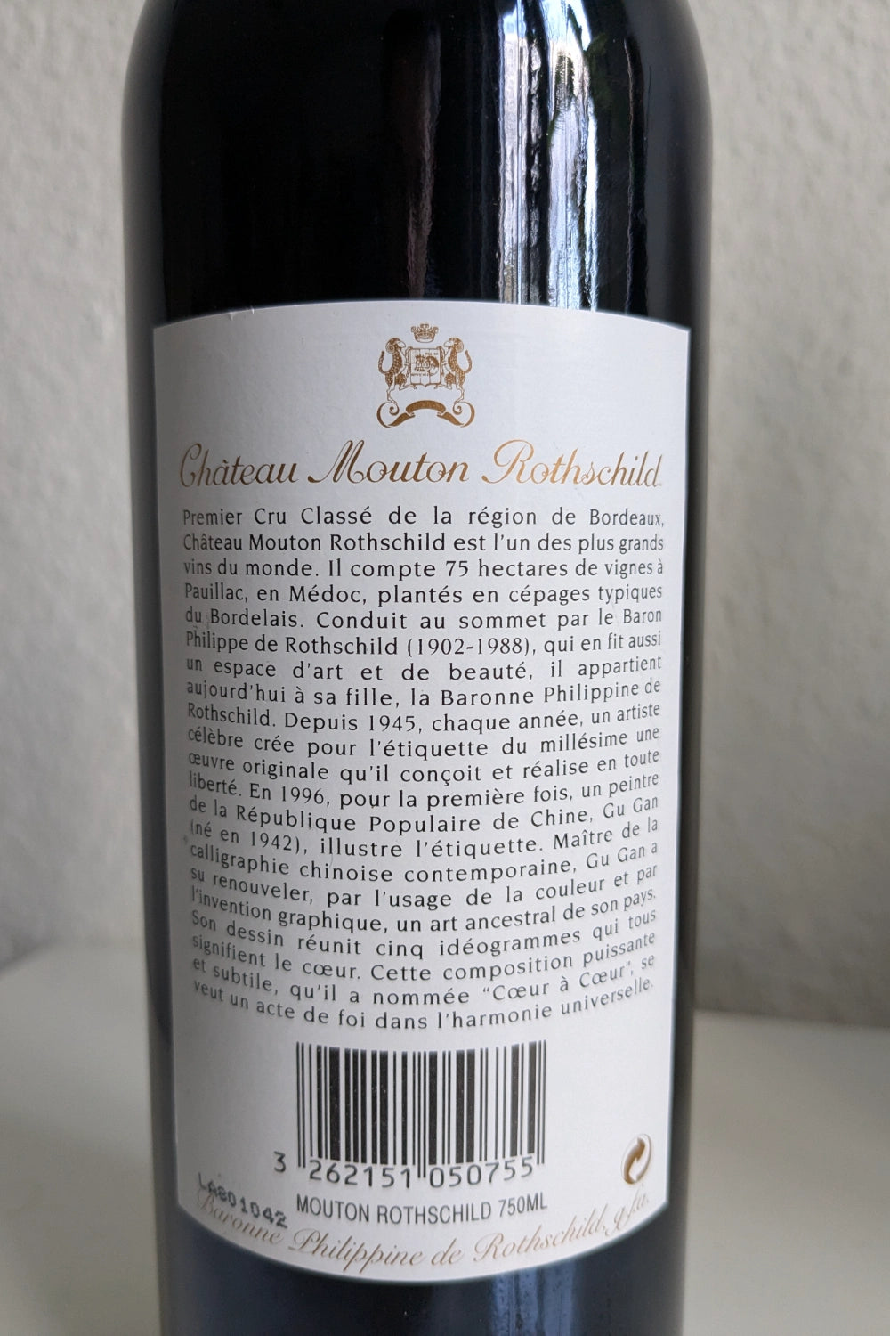 Chateau Mouton Rothschild 1996 – Wine Trader- Seu marketplace de vinho
